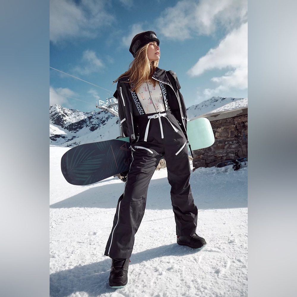 Free People Black Snow Jumpsuit